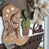 Brown Cowboy Boot with Cactus - Image 2