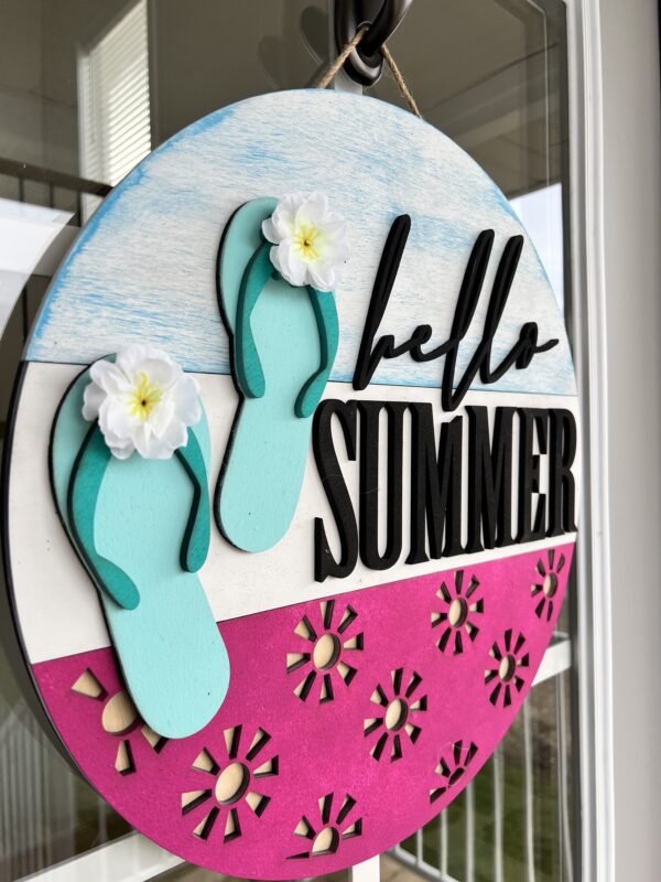 Hello Summer Flip Flops - Image 3