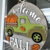 Welcome Fall Green Truck - Image 3